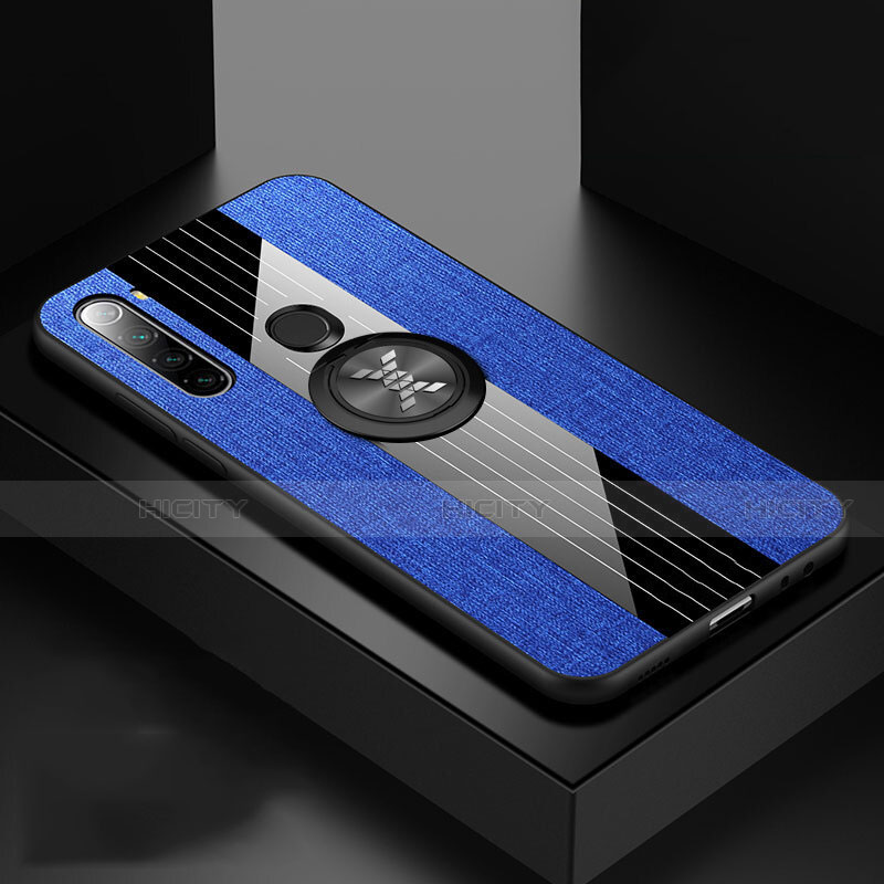Silikon Hülle Handyhülle Ultra Dünn Schutzhülle Flexible Tasche Silikon mit Magnetisch Fingerring Ständer T01 für Xiaomi Redmi Note 8