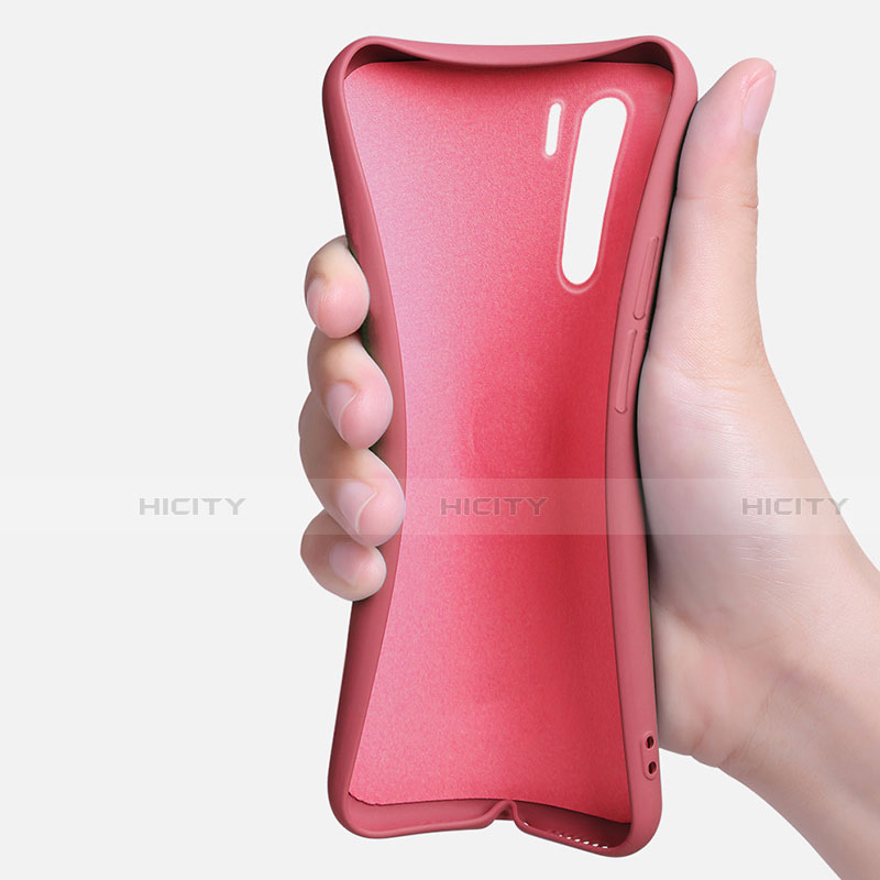 Silikon Hülle Handyhülle Ultra Dünn Schutzhülle Flexible Tasche Silikon mit Magnetisch Fingerring Ständer T04 für Oppo Find X2 Lite
