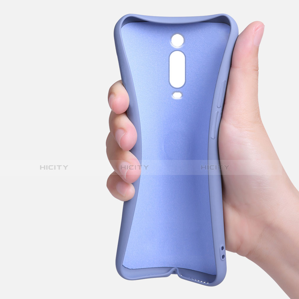 Silikon Hülle Handyhülle Ultra Dünn Schutzhülle Flexible Tasche Silikon mit Magnetisch Fingerring Ständer T07 für Xiaomi Redmi K20 Pro