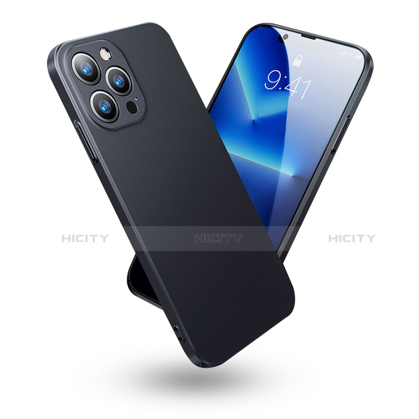 Silikon Hülle Handyhülle Ultra Dünn Schutzhülle für Apple iPhone 13 Pro Schwarz Plus