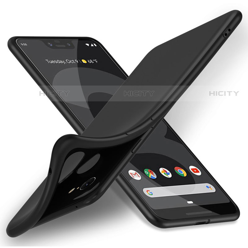 Silikon Hülle Handyhülle Ultra Dünn Schutzhülle für Google Pixel 3 XL Schwarz Plus