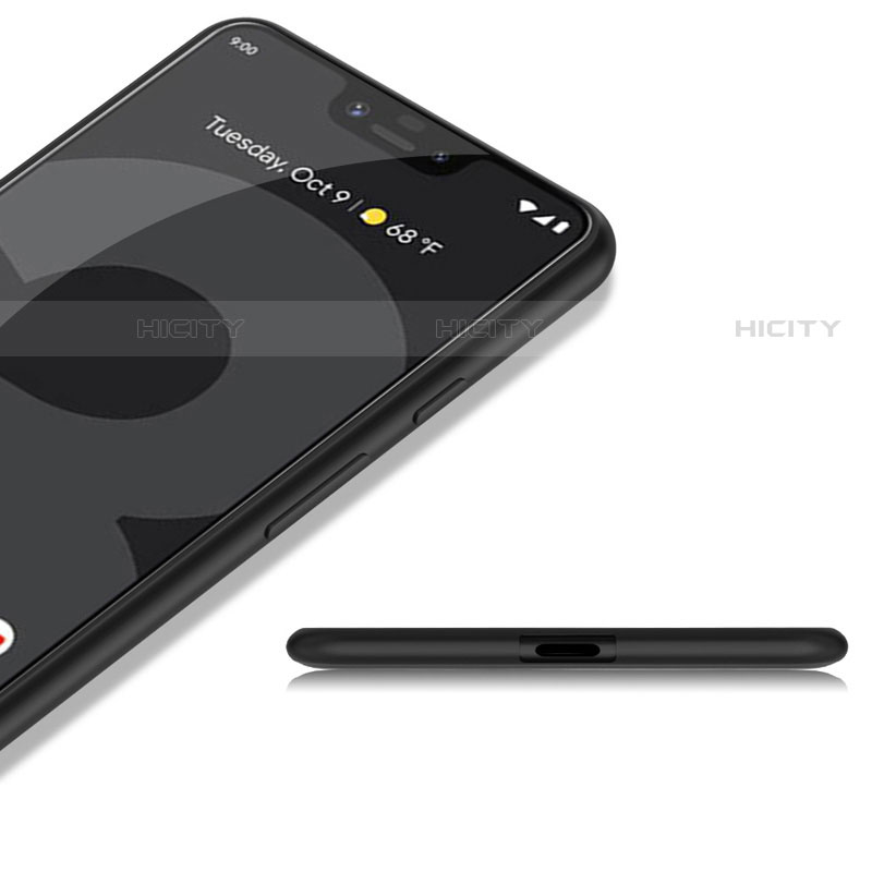 Silikon Hülle Handyhülle Ultra Dünn Schutzhülle für Google Pixel 3 XL Schwarz groß