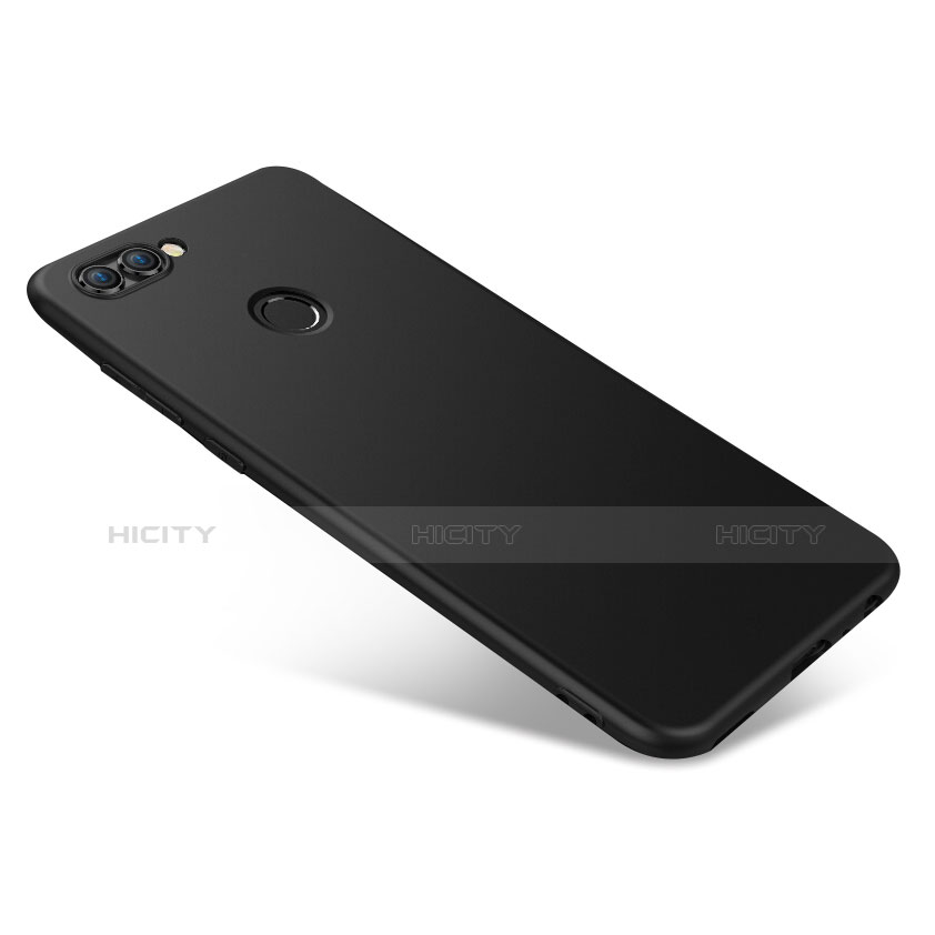 Silikon Hülle Handyhülle Ultra Dünn Schutzhülle für Huawei Enjoy 7S Schwarz groß