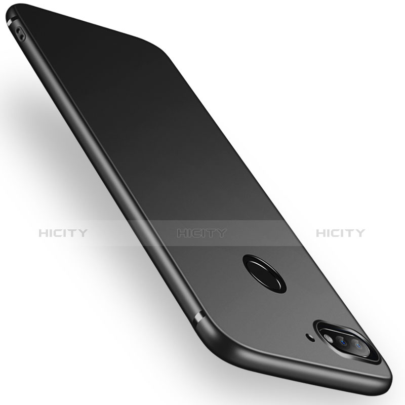Silikon Hülle Handyhülle Ultra Dünn Schutzhülle für Huawei Enjoy 8 Schwarz Plus