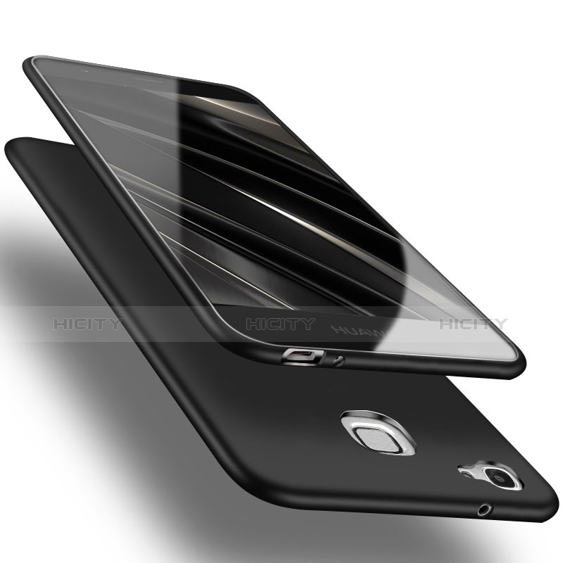 Silikon Hülle Handyhülle Ultra Dünn Schutzhülle für Huawei G8 Mini Schwarz Plus