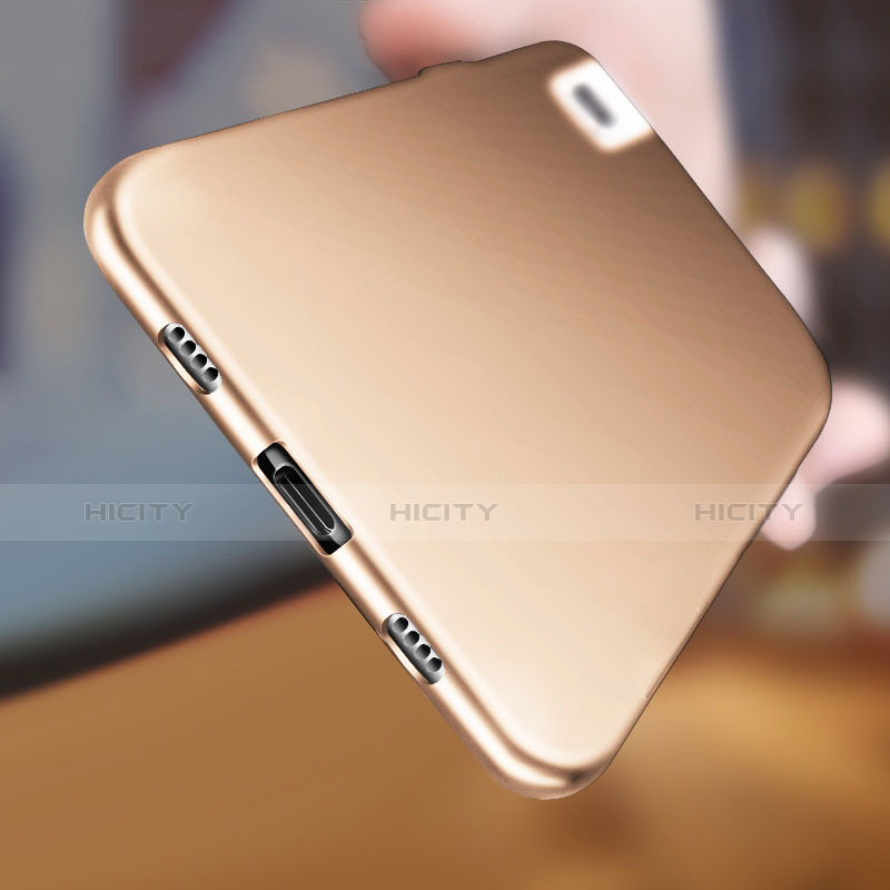 Silikon Hülle Handyhülle Ultra Dünn Schutzhülle für Huawei Honor 7i shot X Gold groß