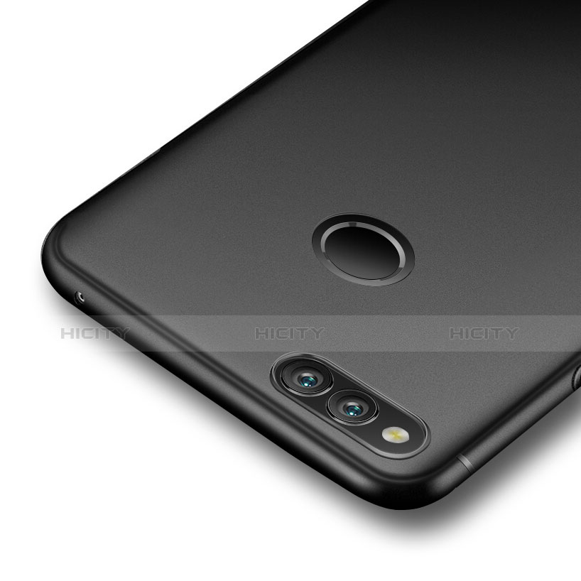 Silikon Hülle Handyhülle Ultra Dünn Schutzhülle für Huawei Honor 7X Schwarz groß