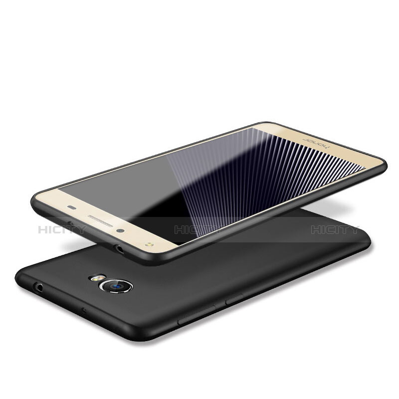 Silikon Hülle Handyhülle Ultra Dünn Schutzhülle für Huawei Honor Play 5 Schwarz Plus
