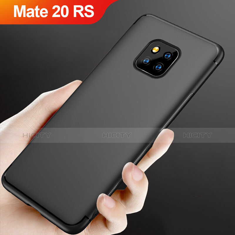 Silikon Hülle Handyhülle Ultra Dünn Schutzhülle für Huawei Mate 20 RS Schwarz Plus