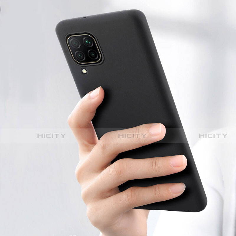 Silikon Hülle Handyhülle Ultra Dünn Schutzhülle für Huawei Nova 6 SE Schwarz groß