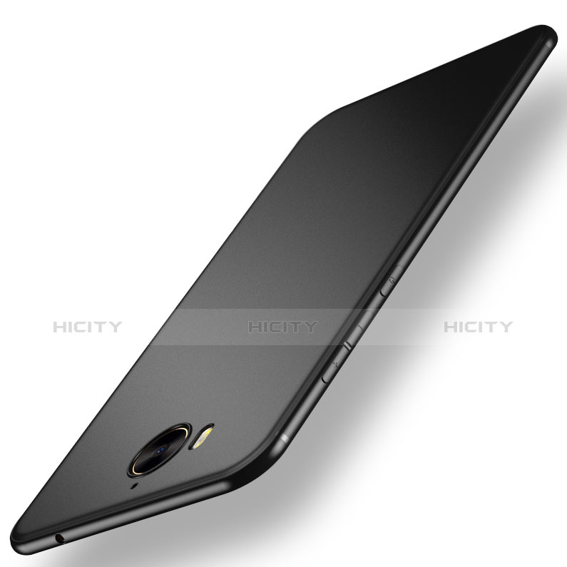 Silikon Hülle Handyhülle Ultra Dünn Schutzhülle für Huawei Y5 (2017) Schwarz Plus