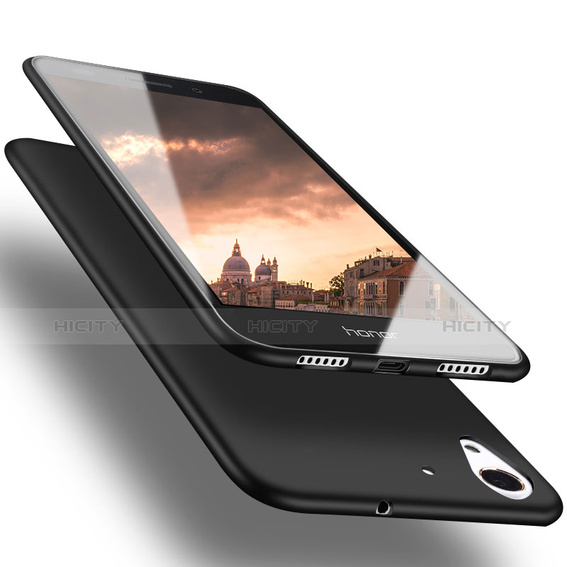 Silikon Hülle Handyhülle Ultra Dünn Schutzhülle für Huawei Y6 II 5 5 Schwarz Plus