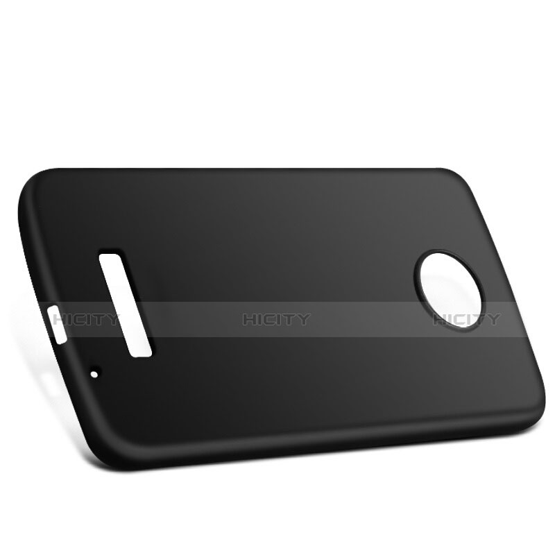 Silikon Hülle Handyhülle Ultra Dünn Schutzhülle für Motorola Moto Z Schwarz groß