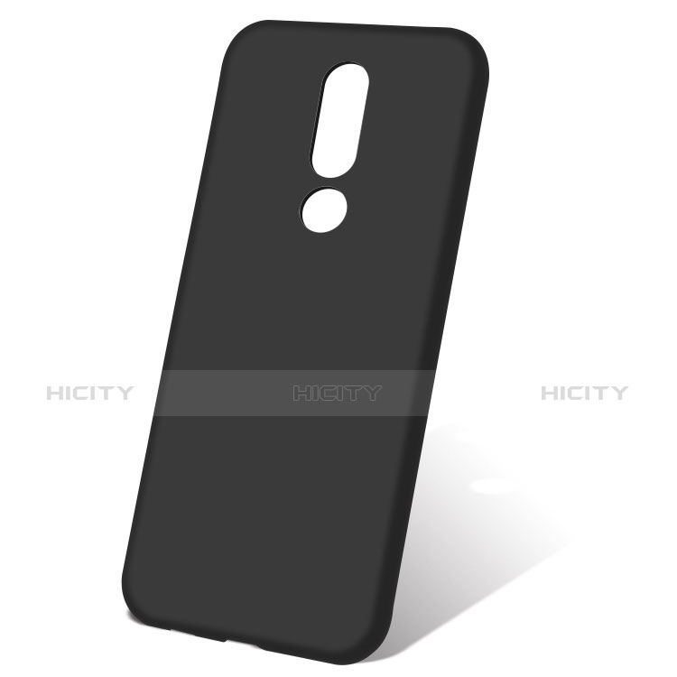 Silikon Hülle Handyhülle Ultra Dünn Schutzhülle für Nokia 6.1 Plus Schwarz
