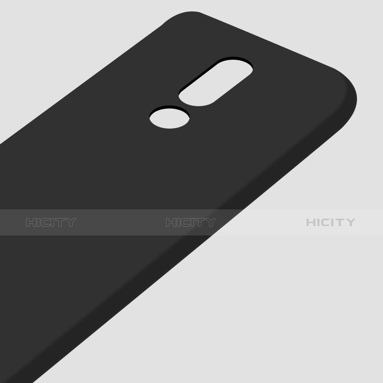 Silikon Hülle Handyhülle Ultra Dünn Schutzhülle für Nokia 6.1 Plus Schwarz groß