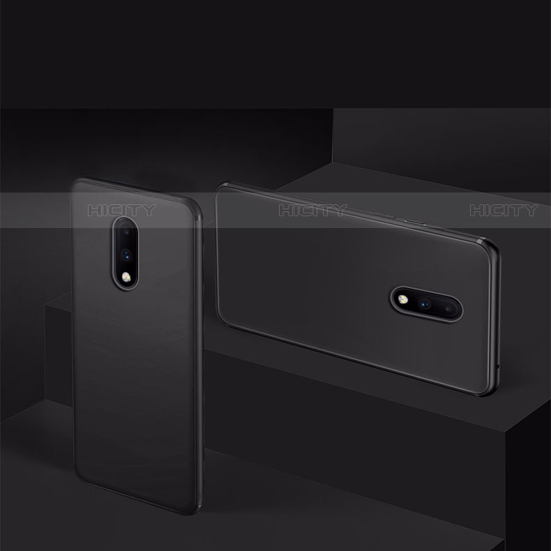 Silikon Hülle Handyhülle Ultra Dünn Schutzhülle für OnePlus 7 Schwarz groß