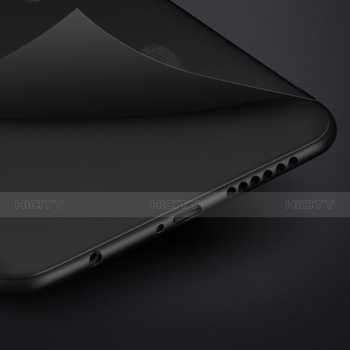 Silikon Hülle Handyhülle Ultra Dünn Schutzhülle für Oppo RX17 Pro Schwarz groß