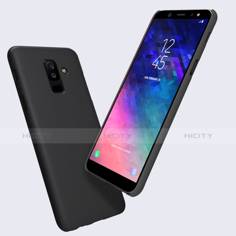Silikon Hülle Handyhülle Ultra Dünn Schutzhülle für Samsung Galaxy A6 Plus (2018) Schwarz groß