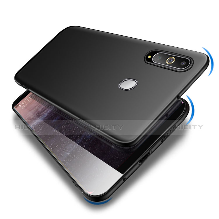 Silikon Hülle Handyhülle Ultra Dünn Schutzhülle für Samsung Galaxy A8s SM-G8870 Schwarz groß