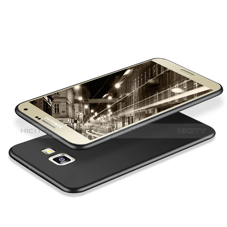 Silikon Hülle Handyhülle Ultra Dünn Schutzhülle für Samsung Galaxy J5 Prime G570F Schwarz groß