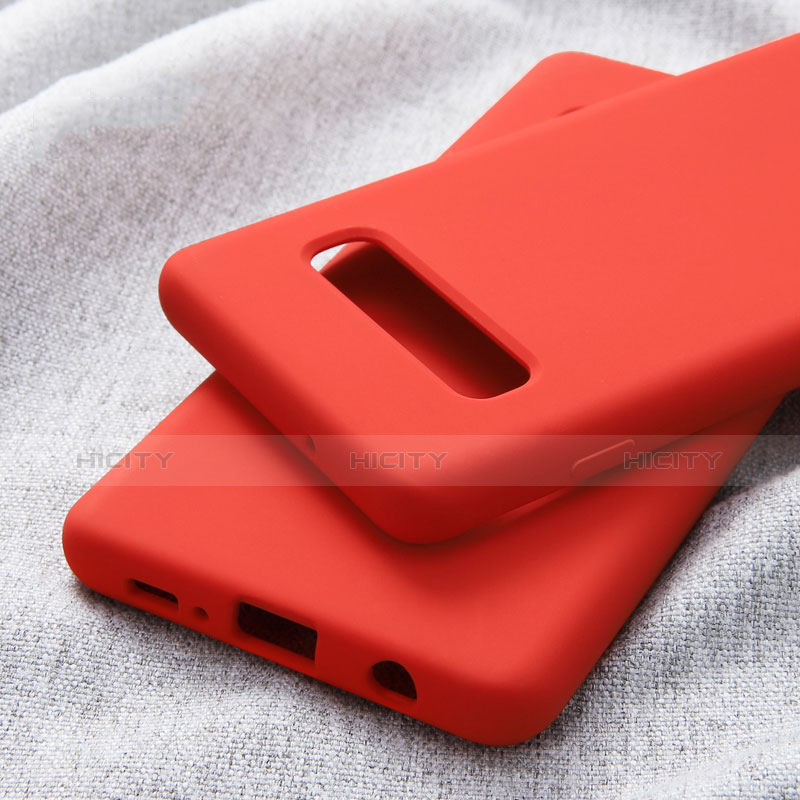 Silikon Hülle Handyhülle Ultra Dünn Schutzhülle für Samsung Galaxy S10 Plus Rot Plus