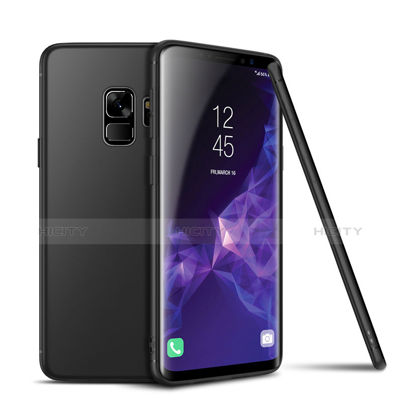 Silikon Hülle Handyhülle Ultra Dünn Schutzhülle für Samsung Galaxy S9 Schwarz Plus