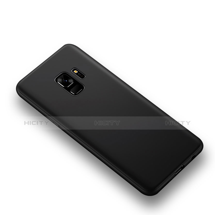Silikon Hülle Handyhülle Ultra Dünn Schutzhülle für Samsung Galaxy S9 Schwarz groß