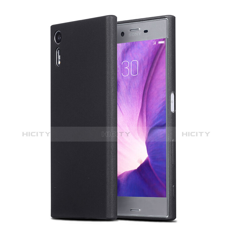 Silikon Hülle Handyhülle Ultra Dünn Schutzhülle für Sony Xperia XZs Schwarz Plus