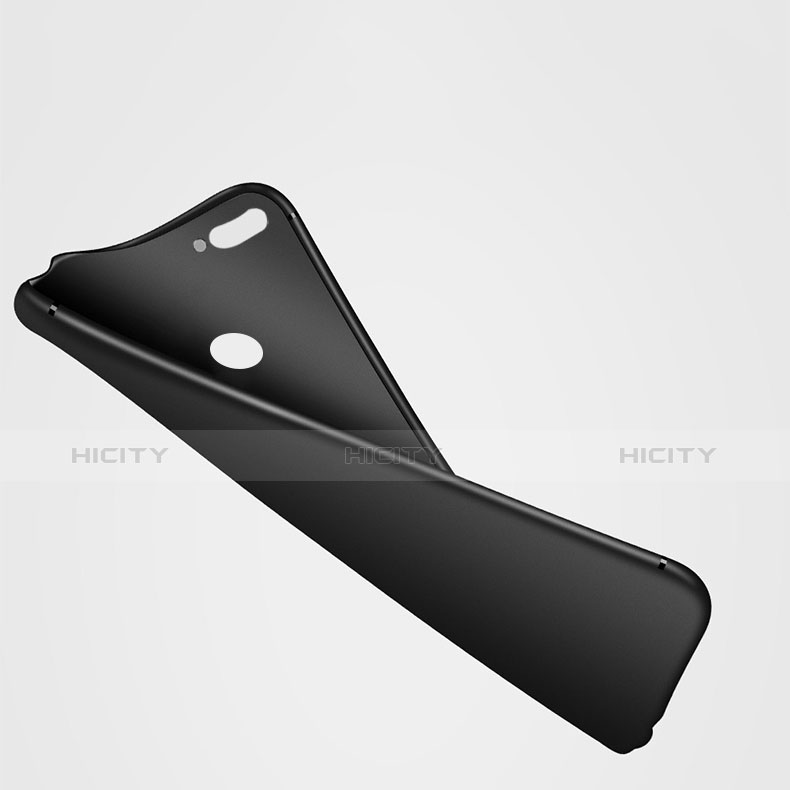Silikon Hülle Handyhülle Ultra Dünn Schutzhülle für Xiaomi Mi 8 Lite Schwarz groß