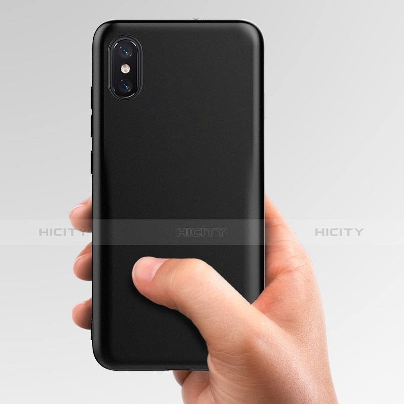 Silikon Hülle Handyhülle Ultra Dünn Schutzhülle für Xiaomi Mi 8 Screen Fingerprint Edition Schwarz