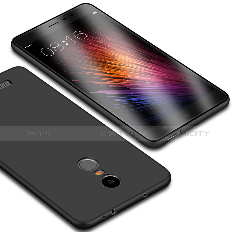 Silikon Hülle Handyhülle Ultra Dünn Schutzhülle für Xiaomi Redmi Note 3 Pro Schwarz Plus