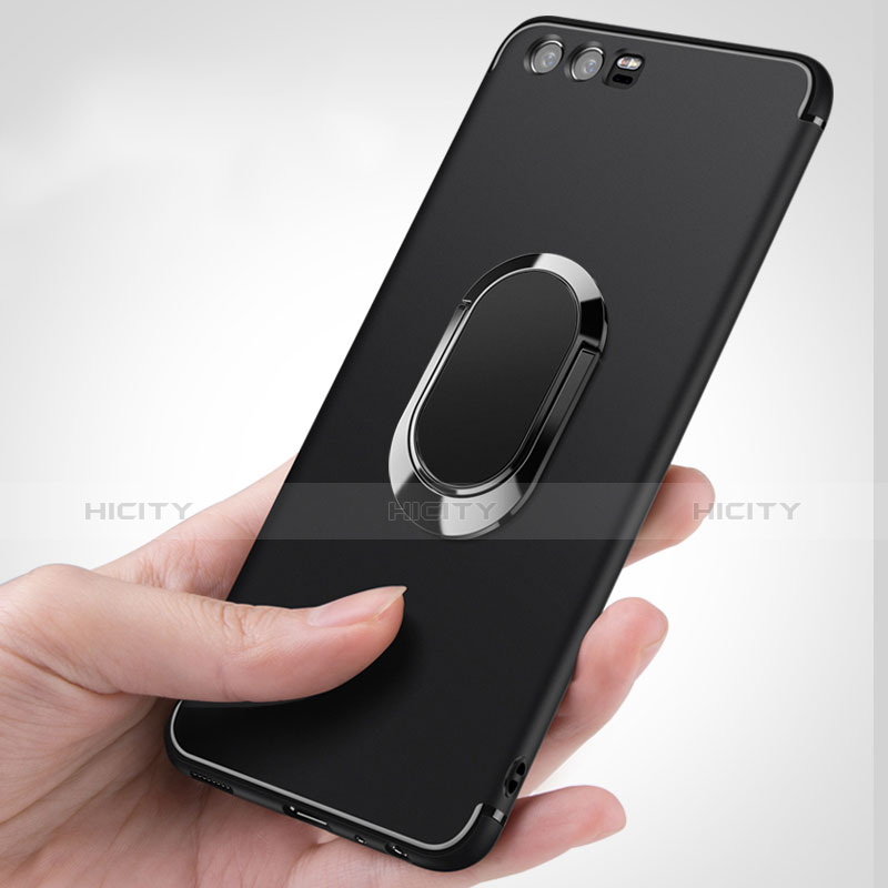 Silikon Hülle Handyhülle Ultra Dünn Schutzhülle Q03 für Huawei P10 Plus Schwarz