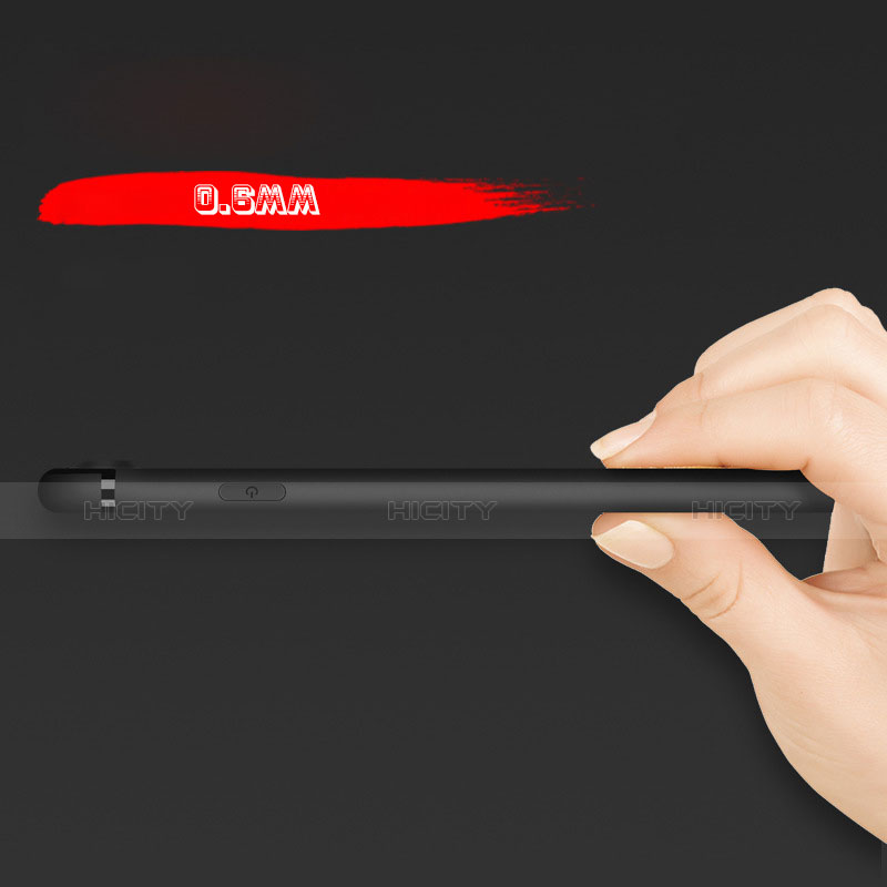 Silikon Hülle Handyhülle Ultra Dünn Schutzhülle R02 für Apple iPhone 8 Plus Schwarz groß