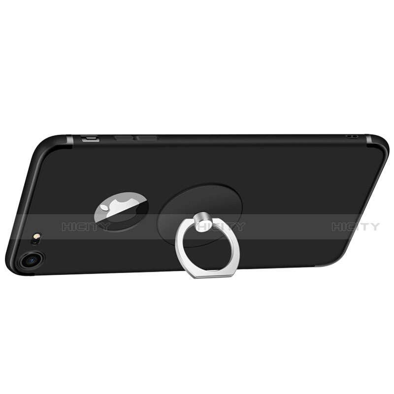 Silikon Hülle Handyhülle Ultra Dünn Schutzhülle S02 für Apple iPhone SE (2020) Schwarz groß
