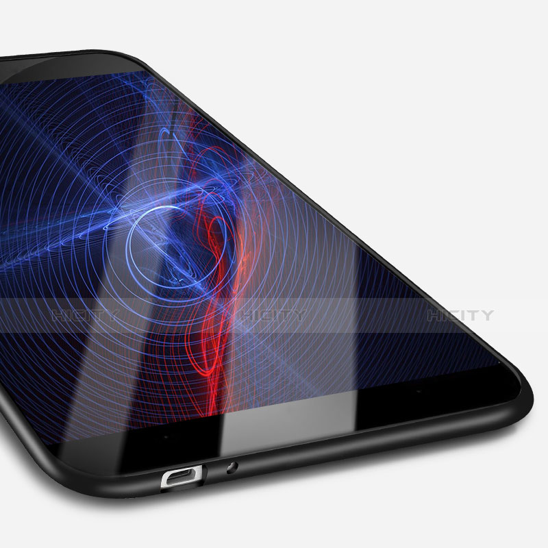 Silikon Hülle Handyhülle Ultra Dünn Schutzhülle S02 für Huawei Enjoy 5S Schwarz Plus