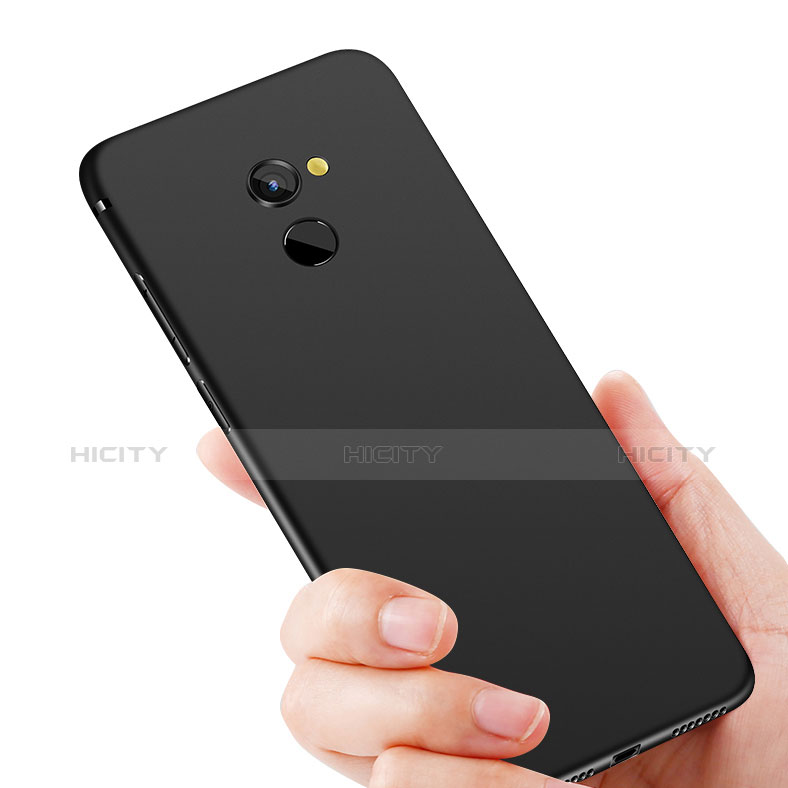 Silikon Hülle Handyhülle Ultra Dünn Schutzhülle S02 für Huawei Enjoy 7 Plus Schwarz groß
