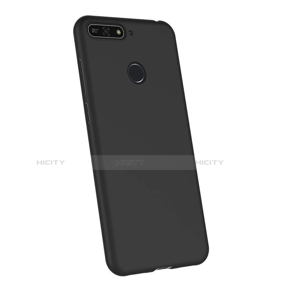 Silikon Hülle Handyhülle Ultra Dünn Schutzhülle S02 für Huawei Enjoy 8e Schwarz groß