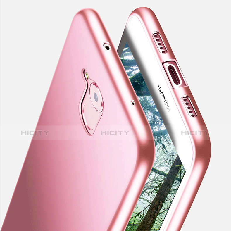 Silikon Hülle Handyhülle Ultra Dünn Schutzhülle S02 für Huawei Honor 6C Rosa Plus