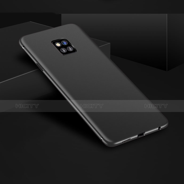 Silikon Hülle Handyhülle Ultra Dünn Schutzhülle S02 für Huawei Mate 20 Pro Schwarz groß