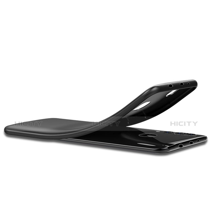 Silikon Hülle Handyhülle Ultra Dünn Schutzhülle S02 für Huawei Nova 4 Schwarz groß