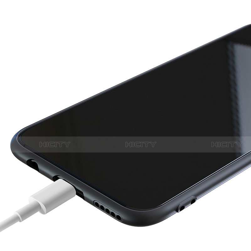 Silikon Hülle Handyhülle Ultra Dünn Schutzhülle S02 für Huawei Nova 6 SE Schwarz groß