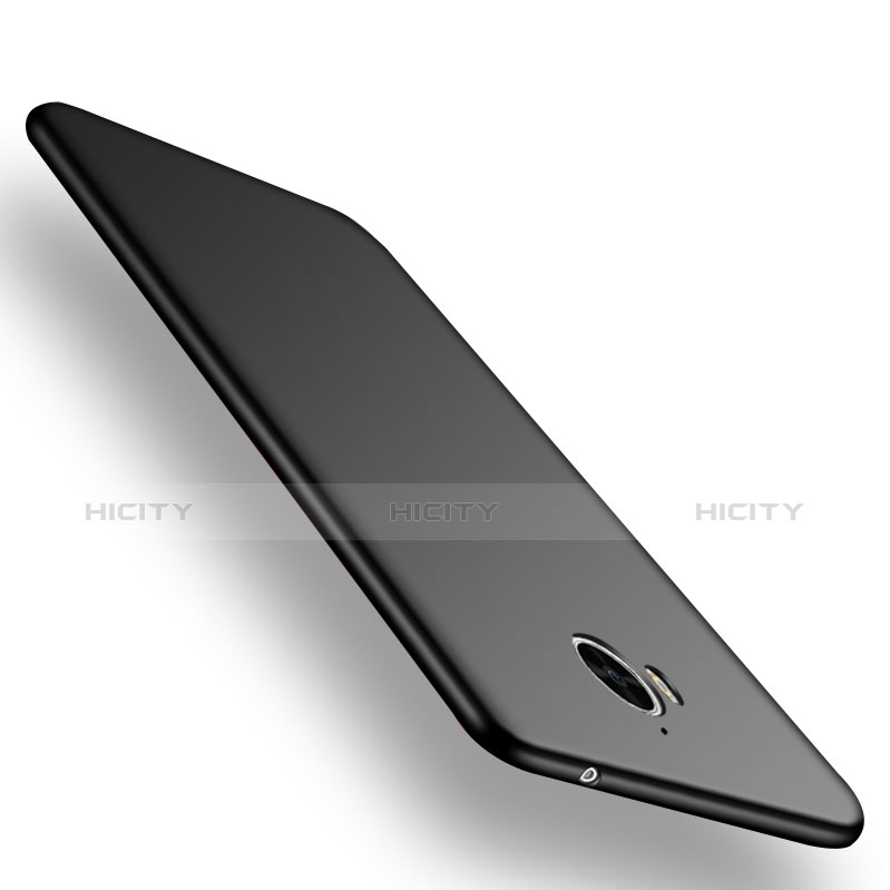 Silikon Hülle Handyhülle Ultra Dünn Schutzhülle S02 für Huawei Y6 (2017) Schwarz groß