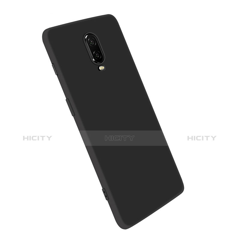 Silikon Hülle Handyhülle Ultra Dünn Schutzhülle S02 für OnePlus 6T Schwarz