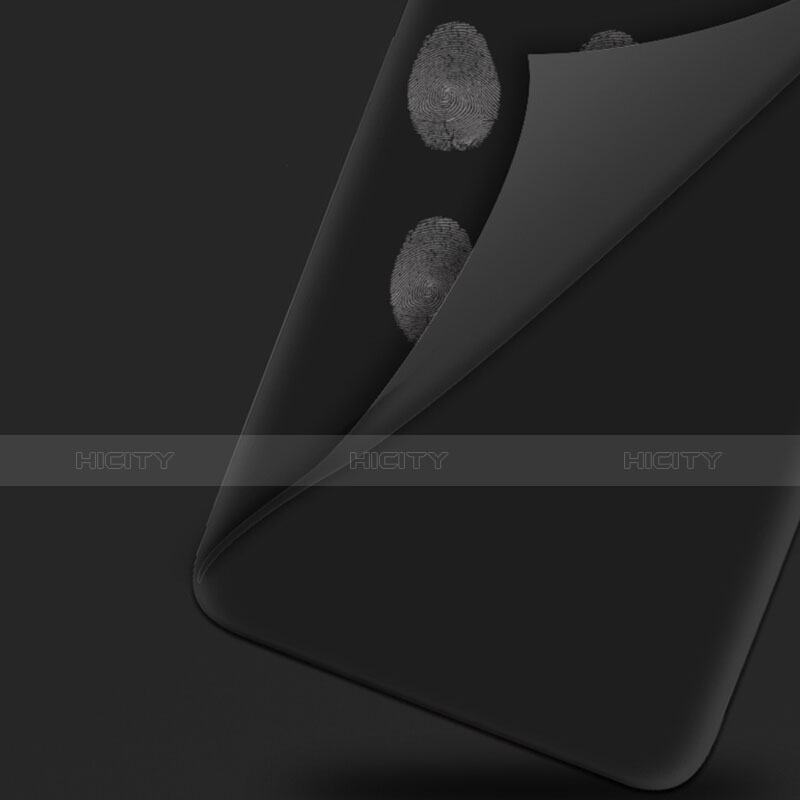Silikon Hülle Handyhülle Ultra Dünn Schutzhülle S02 für Oppo A7 Schwarz groß