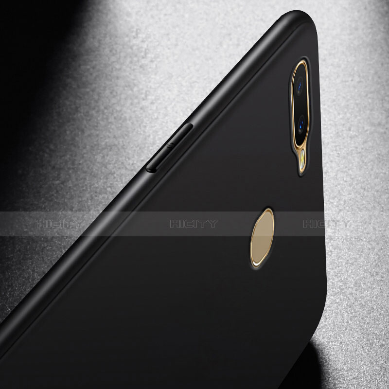 Silikon Hülle Handyhülle Ultra Dünn Schutzhülle S02 für Oppo AX7 Schwarz groß