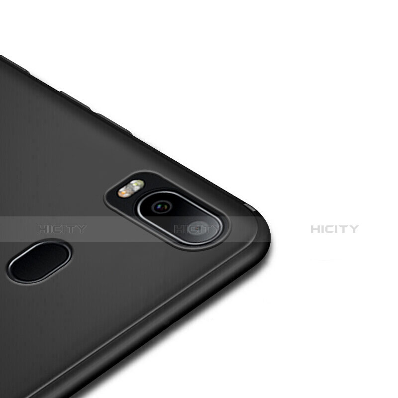 Silikon Hülle Handyhülle Ultra Dünn Schutzhülle S02 für Samsung Galaxy A6s Schwarz groß