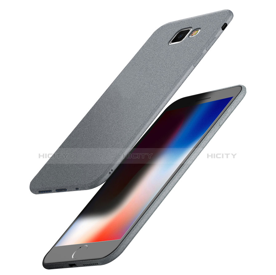 Silikon Hülle Handyhülle Ultra Dünn Schutzhülle S02 für Samsung Galaxy A7 (2016) A7100 Grau
