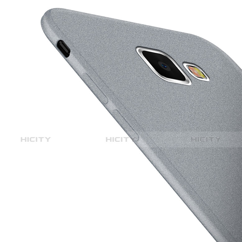 Silikon Hülle Handyhülle Ultra Dünn Schutzhülle S02 für Samsung Galaxy A9 (2016) A9000 Grau groß