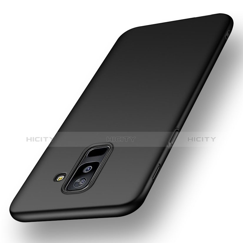 Silikon Hülle Handyhülle Ultra Dünn Schutzhülle S02 für Samsung Galaxy A9 Star Lite Schwarz groß