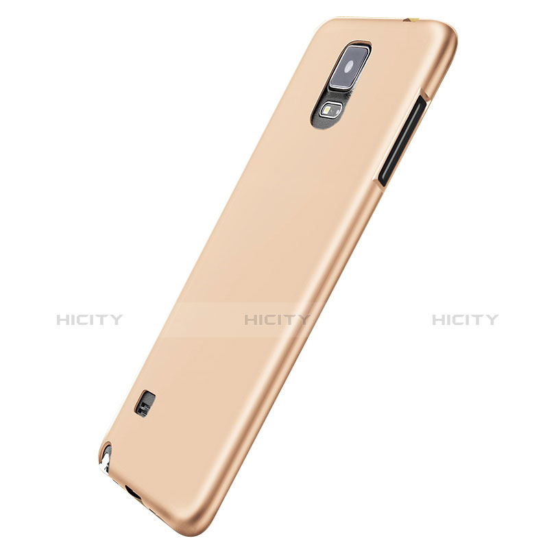 Silikon Hülle Handyhülle Ultra Dünn Schutzhülle S02 für Samsung Galaxy Note 4 SM-N910F Gold groß